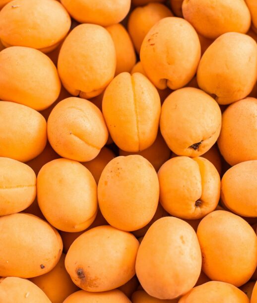 fresh ripe apricot top view market 1